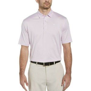 !!NWT!! Men's CALLAWAY Party Pink Heather Stripe Golf Polo Large